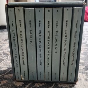 Vintage 1971 The Little House 8 Book Box Set Blue J1-J8, Missing J31 .